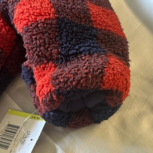 Little Me Red and Navy Baby Snowsuit/bunting bag - Picture 5 of 6